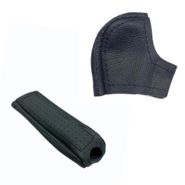 Imagem de Capas Couro manopla Câmbio Automático E Freio Mão Fusca R-line 2013 20