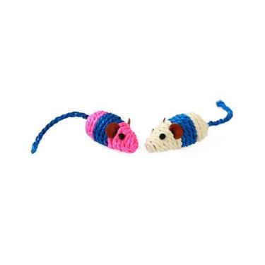 Imagem de Brinquedo Nabi 2 Ratinhos para Gatos - Napi