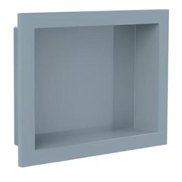 Imagem de Nicho Banheiro Tipo Porcelanato Parede Embutir 30x40 Grafite - GERPLAS