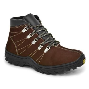 Imagem de Coturno Rone Bota Masculina Adventure Shoes Em Couro Marrom, Marrom, 3