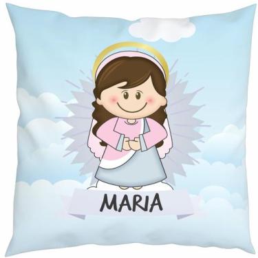 Imagem de Almofada Com Enchimento Oração Santinho Nossa Senhora Maria Mãezinha d