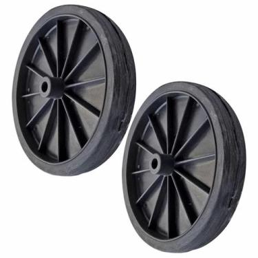 Imagem de Kit 2 Roda rodinha carrinho feira reforçada até 15 kg - P&J