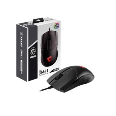 Imagem de MSI CLUTCHGM41 Leve V2 Gaming USB RGB Ajustável até 16000 DPI Desktop Laptop Gaming Mouse (Clutch GM41 Leve V2), Preto