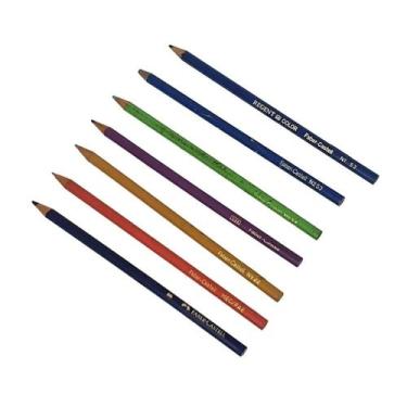Imagem de 7 Antigos Lápis De Cor Avulsos Faber Castell - Faber-Castell