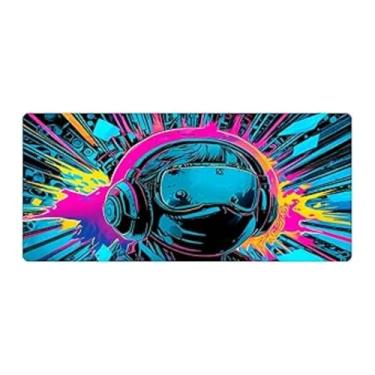 Imagem de Mouse Pad Gamer Extra Grande 90x40cm, Estampa Gamer, Base Anti-Derrapante em Borracha, Speed Alpha Desk para Jogos Profissionais e Casuais