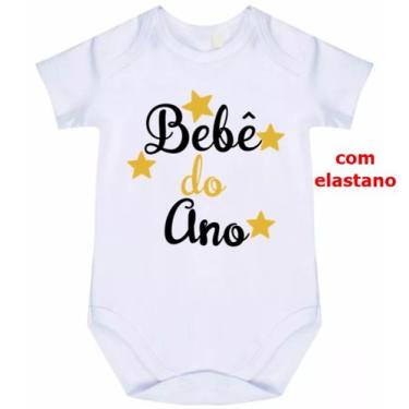 Imagem de body bebê lindo bebê do ano cód 1602 - nick aloha, Branco, M