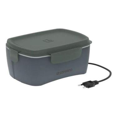 Imagem de Marmita Térmica Elétrica Tekcor 1,2 Litros Bivolt - Soprano, Cinza