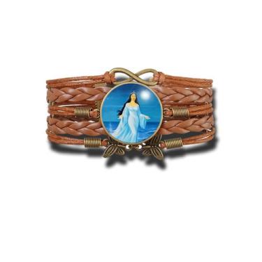 Imagem de Pulseira Feminina Iemanjá, Rainha do Mar Ajustável - RECANTO ASTRAL
