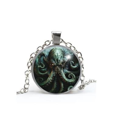 Imagem de Colar Cthulhu HPLovecraft Inspirado Unissex - RECANTO ASTRAL