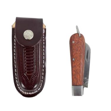 Imagem de Jogo de Bainha e canivete M SV48040- Marrom - Selaria Vertentes