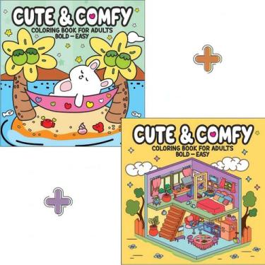 Imagem de Kit Livro De Colorir: Cute & Comfy Coloring Bobbie Goods - Bold-easy -