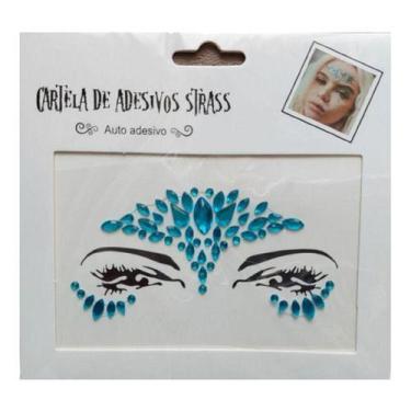 Imagem de Adesivo Carnaval Pedras Tipo Strass Rosto Maquiagem - BLF