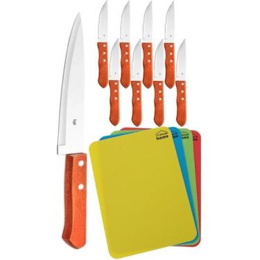 Imagem de Jogo facas para churrasco jumbo faca de corte kit churrasco - Up Home