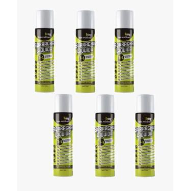 Imagem de Kit 06 Borrachas Líquida Spray  Direto na Ferrugem - LLEV, Branco