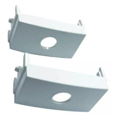 Imagem de Módulo Cego Com Furo Sleek Margirius Branco 02 Peças