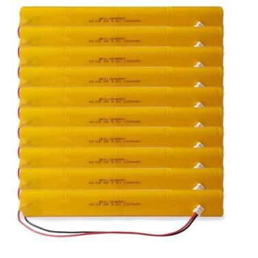 Imagem de GLEPOWEER Bateria de iluminação BBAT0043A Ni-Cd 1200mAh 9,6V 900mAh rgency compatível com ELBB003 ELB-B003 ELB-B004 ELBB004 OSI OSA228 DANTONA CUSTOM-306-U BBAT0044A BAA-96 (10 Pacote)
