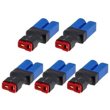 Imagem de Pacote com 5 conectores fêmea T-Plug para conector macho EC5 sem plugue adaptador de fio para modelos de bateria RC LiPo FPV DIY