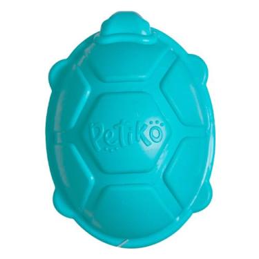 Imagem de Brinquedo Mordedor Interativo Doris, a Tartatura Marinha Dispenser de Petiscos e Ração Brinquedo de Borracha Para Cachorros Enriquecimento Ambiental Para Cães Tam. G Petiko