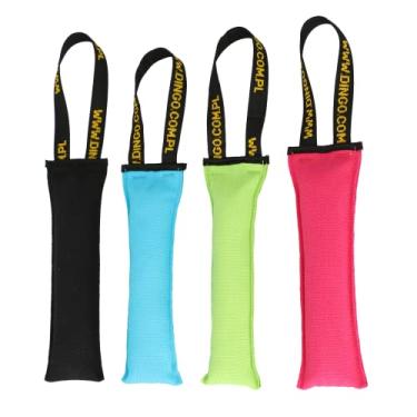 Imagem de Brinquedo de puxar para cães Dingo com alça, travesseiro de mordida de cachorro para cabo de guerra, amortecedor de cachorro flutuando na água, algodão colorido, tamanho G, Z30002