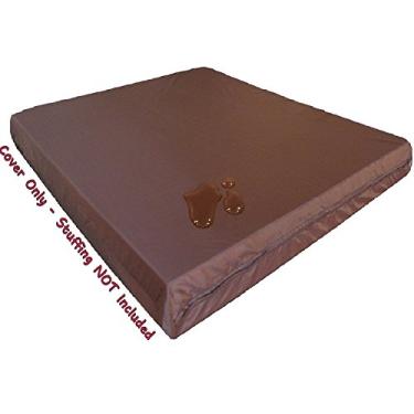 Imagem de Capa de edredom interna Dogbed4less com zíper à prova d'água para cama de cachorro para cama pequena média a extra grande enchimento de enchimento para animais de estimação - forro apenas para capaDogbed4less 1 Pack 47"X29"X4" marrom 47X29ICF X1