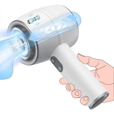 Imagem de Masturbador Masculino Automático, 6 Modos de Empurrão, Brinquedo Sexual Masculino Duplo Aberto, Copo Masturbador Masculino de Bolso, Treinador de Pênis com Vagina Realista 3D, Brinquedo de Boquete para Homens (Branco, 6 Modos de Empurrão)