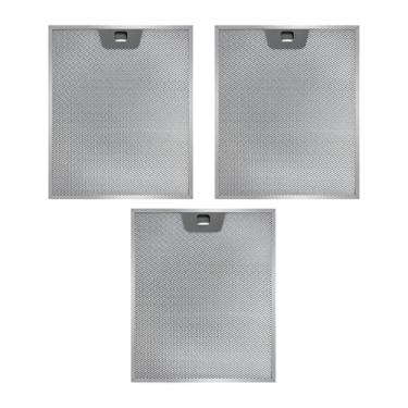 Imagem de Ioensy 3 peças de filtro de exaustor de cozinha substituição filtro de gordura Jvw5361EJ1ES universal WB02x24871 alumínio para restaurante casa