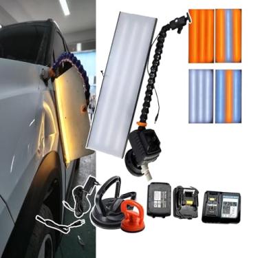 Imagem de CNAOHGHN Ferramentas De Reparo De Amassados ​​Sem Pintura Pdr Light,6 Cores AjustáVeis,Ferramenta PortáTil De Reparo De Amassados ​​Para Carro Com Bateria De LíTio