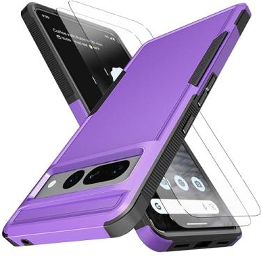 Imagem de YmhxcY Capa para Pixel 7 Pro, [proteção contra quedas de grau militar de 3,5 metros] [antiderrapante] [2 peças de protetor de tela TPE HD] Capa resistente à prova de choque para Google Pixel 7 Pro 5G