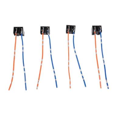 Imagem de Chicote de Fiação para Farol H7, 4 Peças, Conector Fêmea, Fio para Lâmpada Halógena H7