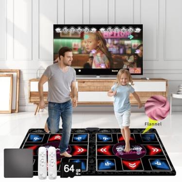 Imagem de WuZhuangYuan Music Dance Mat for Kids & Adults,Ideal for Fitness Dance Games,899 Games,64GB Memory Card,75 Music Videos,650 Songs.for TV use,Made of Premium Flannel,a Luxurious Gift for Children