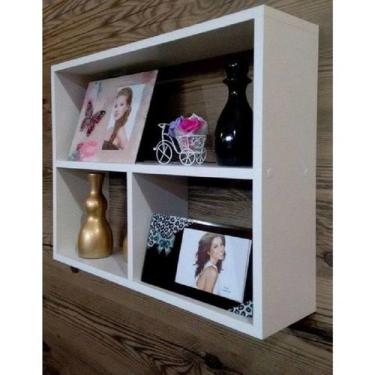 Imagem de Nicho com prateleira e divisória 60lx46ax15p 100% Mdf - Tesori Decor