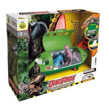 Imagem de Avião Jurássico Samba Toys com 5 Peças