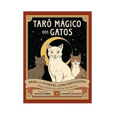 Imagem de Tarô mágico dos gatos - caixa com livro + 78 cartas