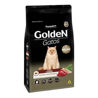 Imagem de Ração golden gatos castrados carne 3,0 kg
