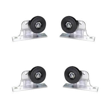 Imagem de Roldana com suporte para box de acrílico (kit com 2 pares) - INOVARBOX