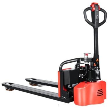 Imagem de Paleteira Porta-paletes elétrico, empilhadeira motorizada com capacidade de 3300 libras, tamanho do garfo de 46 "x 22" para fábrica, armazém, supermercado, alça multifuncional Palete Jack