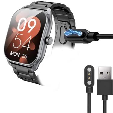 Imagem de Compatível com carregador de relógio inteligente Haulvean Curve, carregador de substituição magnético compatível com Haulvean JX629 5.1 cm Curve, Smartwatch G39 (preto, para JX629, G39)