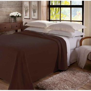 Imagem de Manta Casal Cama Lisa Jolitex 1,80 X 2,20m Marrom Cacau, Cacau, Casal