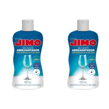 Imagem de Kit 2 Jimo Secante Abrilhantador Louça 100ml Original Secagem Rápida P/Máquina de Lavar Louça