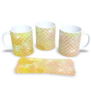 Imagem de Caneca Estampada Escamas de Sereia – Para Sonhadoras e Fãs do Mar (Mod.12)