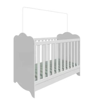 Imagem de Berço Peroba Clara Americano Branco 3em 1 Mini Cama Infantil