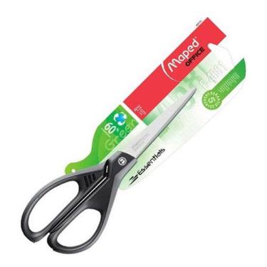 Imagem de Tesoura De Precisão De Escritório Ecológica Mapeada De 21 Cm Preta - M