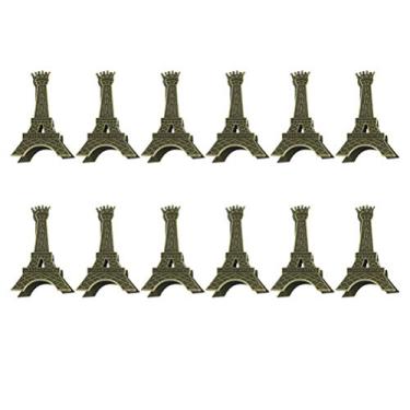 Imagem de 12 Unidades Titular Do Cartão De Mesa Vintage Memorando Clipes De Fotos Exibição De Porta-fotos De Casamento Suporte De Memorando De Clipe Números De Mesa Cenário Comida Escritório