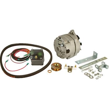 Imagem de Complete Tractor Novo kit de conversão de alternador para gerador compatível com/substituição para trator Ford antigo | Modelos de trator 1939-1951 8N, 2N e 9N, preto