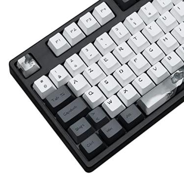 Imagem de MOLGRIA Teclas personalizadas Ink Lotus, conjunto com 140 para teclado de jogos, teclas de sublimação de tinta de perfil OEM PBT para teclado layout ANSI/ISO