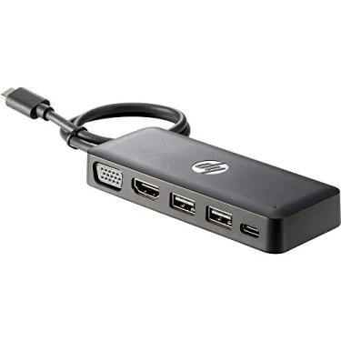 Imagem de HP Hub de viagem - Replicador de porta - VGA, HDMI - para Chromebook 13 G1, Elite X2 1012 G1, 1012 G2 e mais - Preto