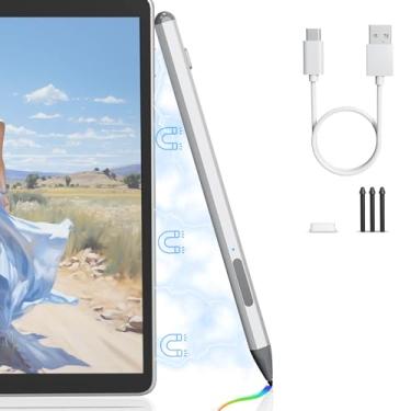 Imagem de Caneta Stylus para Microsoft Surface com pressão 4096, Surface Pro para Surface Pro 11/10/9/8/7/6/5/4/3/X, Surface Go 3/2/1, Surface Book/laptop/estúdio, carregamento rápido em 30 minutos, rejeição da