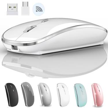 Imagem de Mouse USB C 2.4G receptor USB mouse sem fio para computador laptop Chromebook mouse sem fio para Microsoft laptop Mac DELL HP iMac MacBook Pro Air Win7 8 10 11