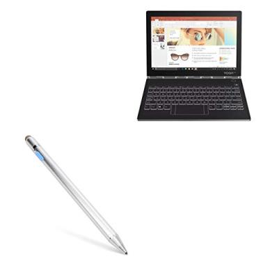 Imagem de Caneta Stylus BoxWave compatível com Lenovo Yoga Book C930 – AccuPoint Active Stylus, Stylus Eletrônica com Ponta Ultra Fina para Lenovo Yoga Book C930 – Prata Metálica