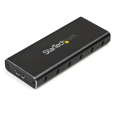 Imagem de StarTech. Com compartimento SSD M.2 para SSDs M.2 SATA - USB 3.1 (10Gbps) com cabo USB-C - Gabinete externo para host USB-C - Alumínio (SM21BMU31C3)